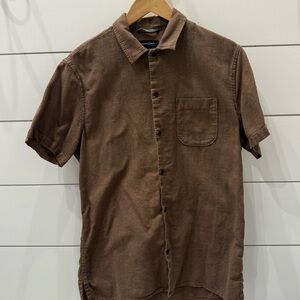 Mens treasure bond trim fit casual button down